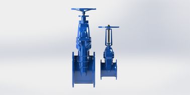 ประเภทเหล็กยืดหยุ่นทนทาน Flange แบบด้านนอกสกรู Yoke วาล์วประตู