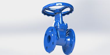 การเชื่อมโยง Flanged EPDM Seal Water Gate Valve ความสูญเสียความดันต่ํา