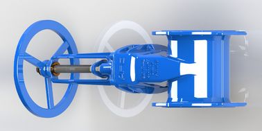 ประเภทเหล็กยืดหยุ่นทนทาน Flange แบบด้านนอกสกรู Yoke วาล์วประตู
