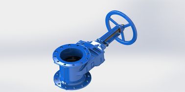 วาล์วประตูเชื่อมต่อ Flange ทนทานต่อการกัดกร่อน สําหรับงานน้ํา
