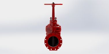 ประเภท 125/150 ความดัน UL FM Gate Valve Handwheel Operation Fusion Bonded Epoxy Coating การทํางานของวงล้อมือ