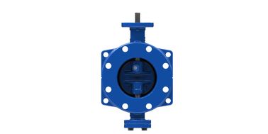 DN350 Dovetail Double Eccentric Butterfly Valve ปั๊มกระพริบกระพริบ