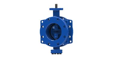 การเชื่อมโยง Flange Double Excentric Butterfly Valve ทนทาน ทันใจสําหรับอุตสาหกรรม
