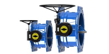 DN350 Dovetail Double Eccentric Butterfly Valve ปั๊มกระพริบกระพริบ