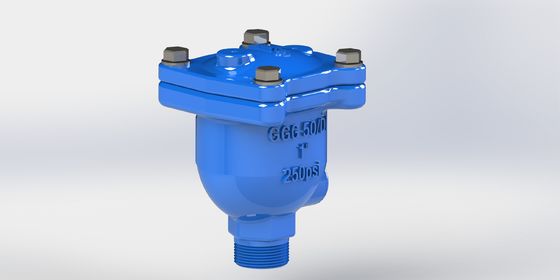 วาล์วปล่อยอากาศผสมผสานกับสแตนเลส Float Ductile Iron Body และ Triple Functions สําหรับระบบท่อ