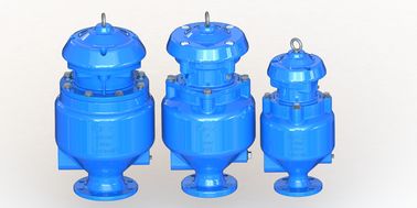 วาล์วปล่อยอากาศระบายน้ําเสียเหล็กอ่อน DN50-DN200 สําหรับระบบ ≤ 80 °C