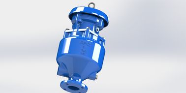DN50-DN200 วาล์วปล่อยอากาศจากน้ําเสียเหล็กอ่อน พร้อมชนิดการเชื่อมต่อ Flange / Thread
