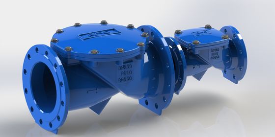 DN50-700 Swing Flex Check Valve ด้วยวัสดุประปา EPDM และ Flange PN16 การเชื่อมต่อปลายสําหรับควบคุมการไหลของท่อน้ํา
