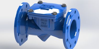 แฟลนจ์เชื่อมต่อ EPDM ยาง Disc Swing Flex Check Valve สําหรับการปิดในสภาพแวดล้อมอุตสาหกรรมต่าง ๆ