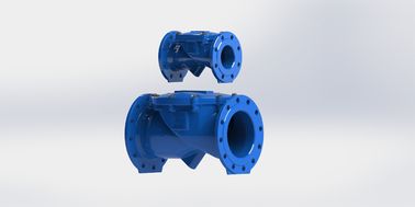 แฟลนจ์เชื่อมต่อ EPDM ยาง Disc Swing Flex Check Valve สําหรับการปิดในสภาพแวดล้อมอุตสาหกรรมต่าง ๆ