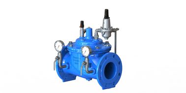 EN1092-2 วาล์วลดความดัน GGG50 ที่เคลือบด้วยเอโป็กซี่ พร้อมที่นั่ง SS304 และการเสริมความแข็งของไนลอน