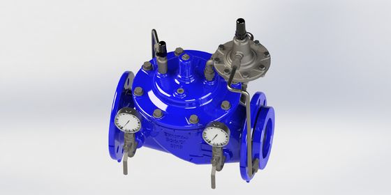 วาล์วควบคุมการไหลแบบแมนนวลพร้อมซีล EPDM และท่อควบคุมเหล็กดัดสำหรับช่วงอุณหภูมิ 0-80°F และมาตรฐาน EN1074-5