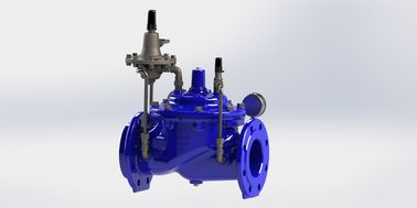 Blue Ral5005 EPDM ปิด A400 แวลฟ์ควบคุมการไหล SS304 Pilot