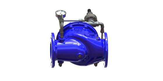 วาล์วควบคุมน้ำ EPDM Body Seat พร้อมชิ้นส่วนภายใน SS304 และ Pilot P500 สำหรับการควบคุมการไหลที่แม่นยำ