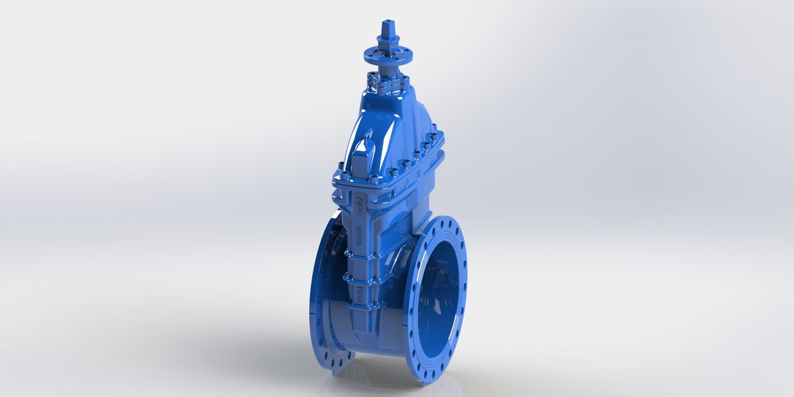ประเภทเหล็กยืดหยุ่นทนทาน Flange แบบด้านนอกสกรู Yoke วาล์วประตู