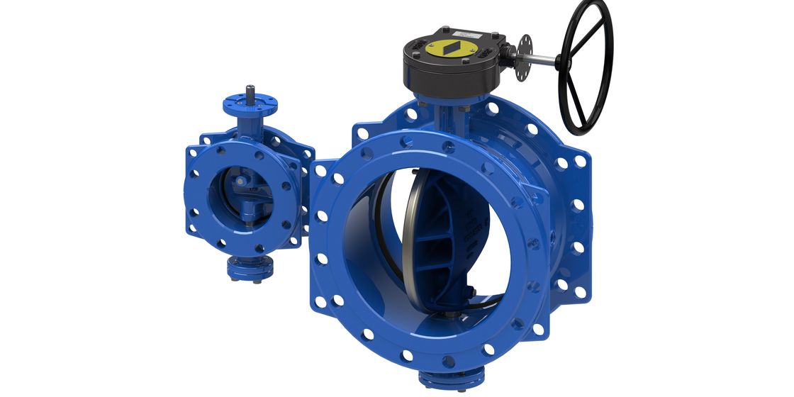 BS ANSI ประเภทน้ํา Double Eccentric Butterfly Valve ด้วยการรับรอง ISO