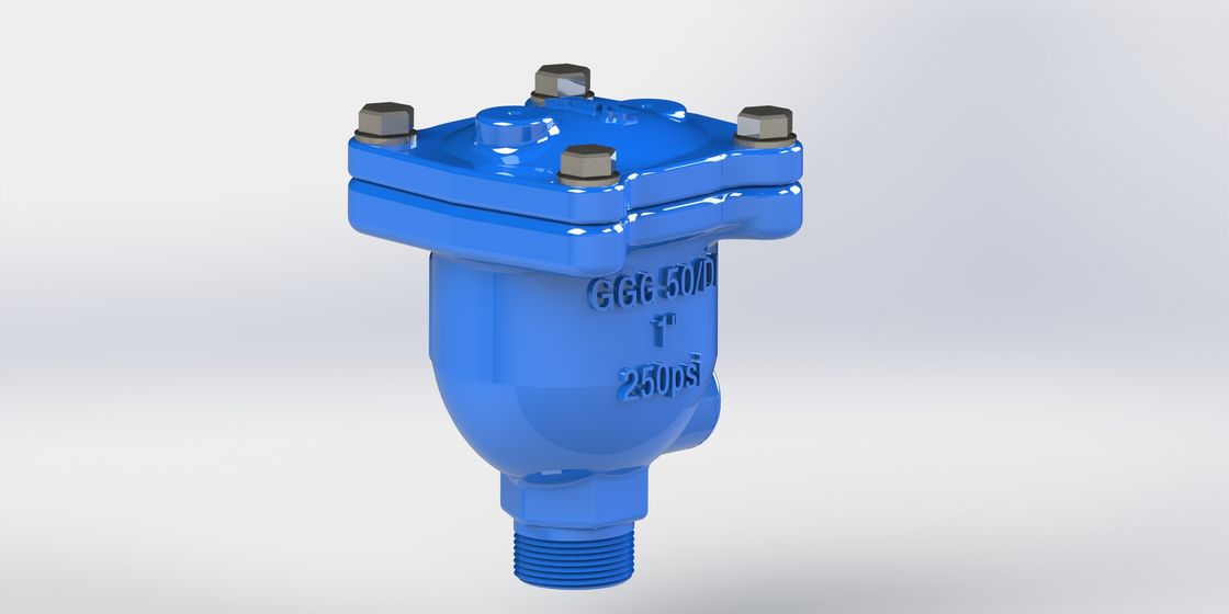 วาล์วปล่อยอากาศผสมผสานกับสแตนเลส Float Ductile Iron Body และ Triple Functions สําหรับระบบท่อ