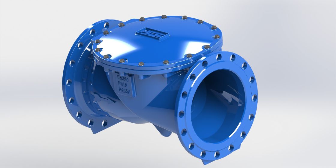 ประเภทการเชื่อมโยง flange วาล์วตรวจสอบสําหรับปิโตรเคมี PN16 ความดัน