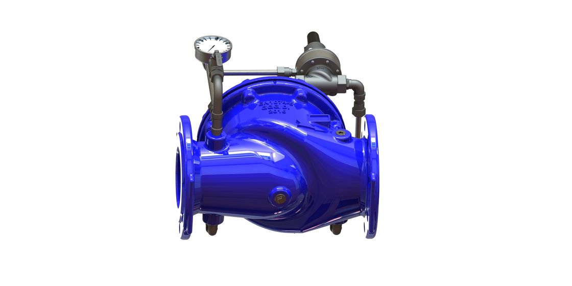 วาล์วควบคุมน้ำ EPDM Body Seat พร้อมชิ้นส่วนภายใน SS304 และ Pilot P500 สำหรับการควบคุมการไหลที่แม่นยำ